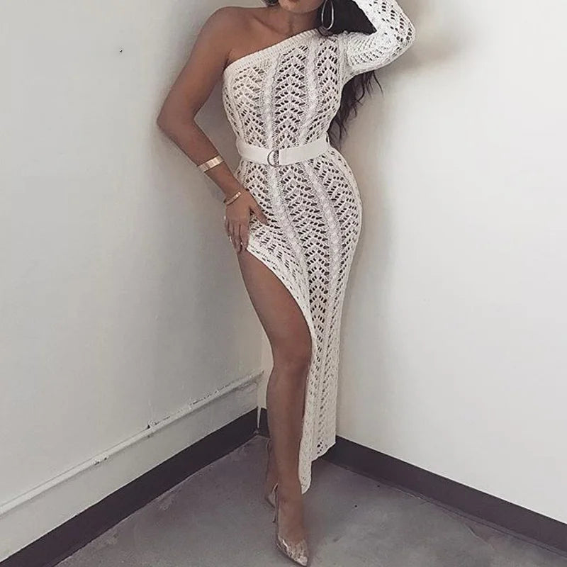Robe soirée transparente