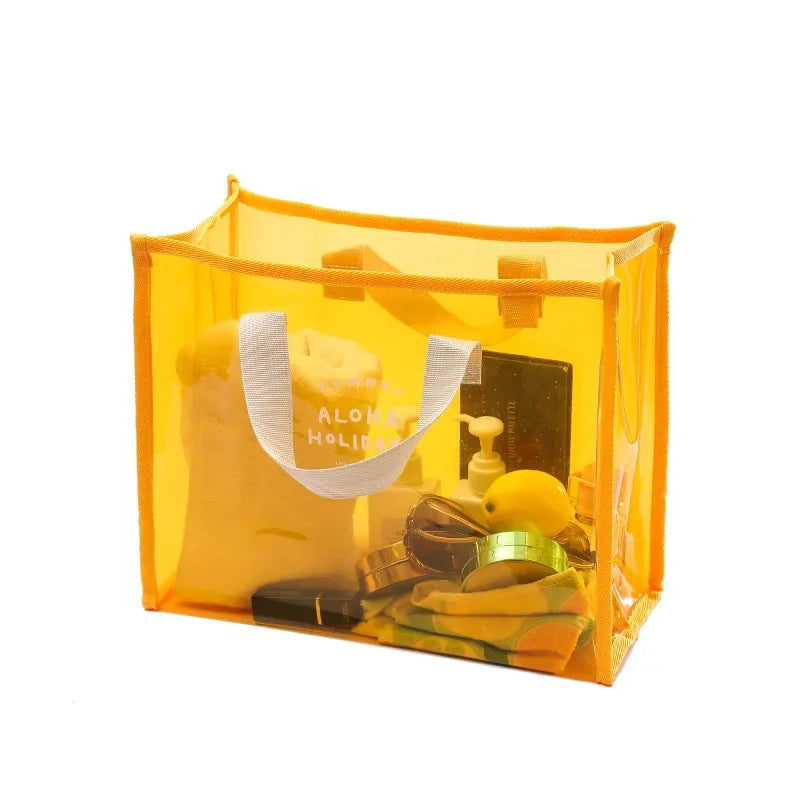 Sac de plage en pvc transparent