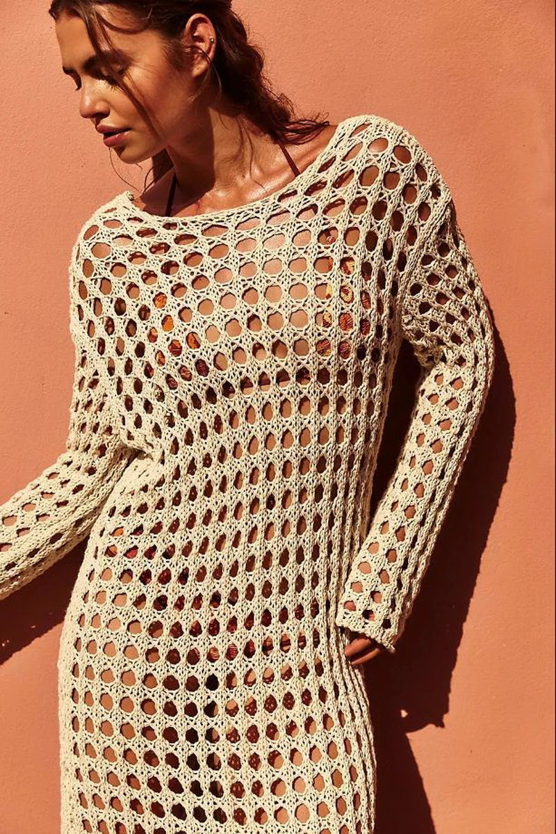 Robe pull transparente
