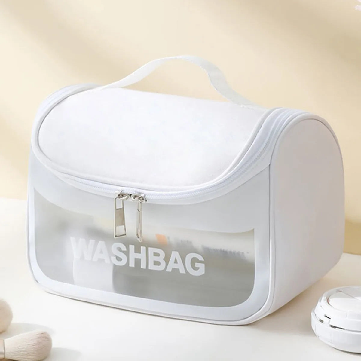 Trousse Transparente Couleur Jaune