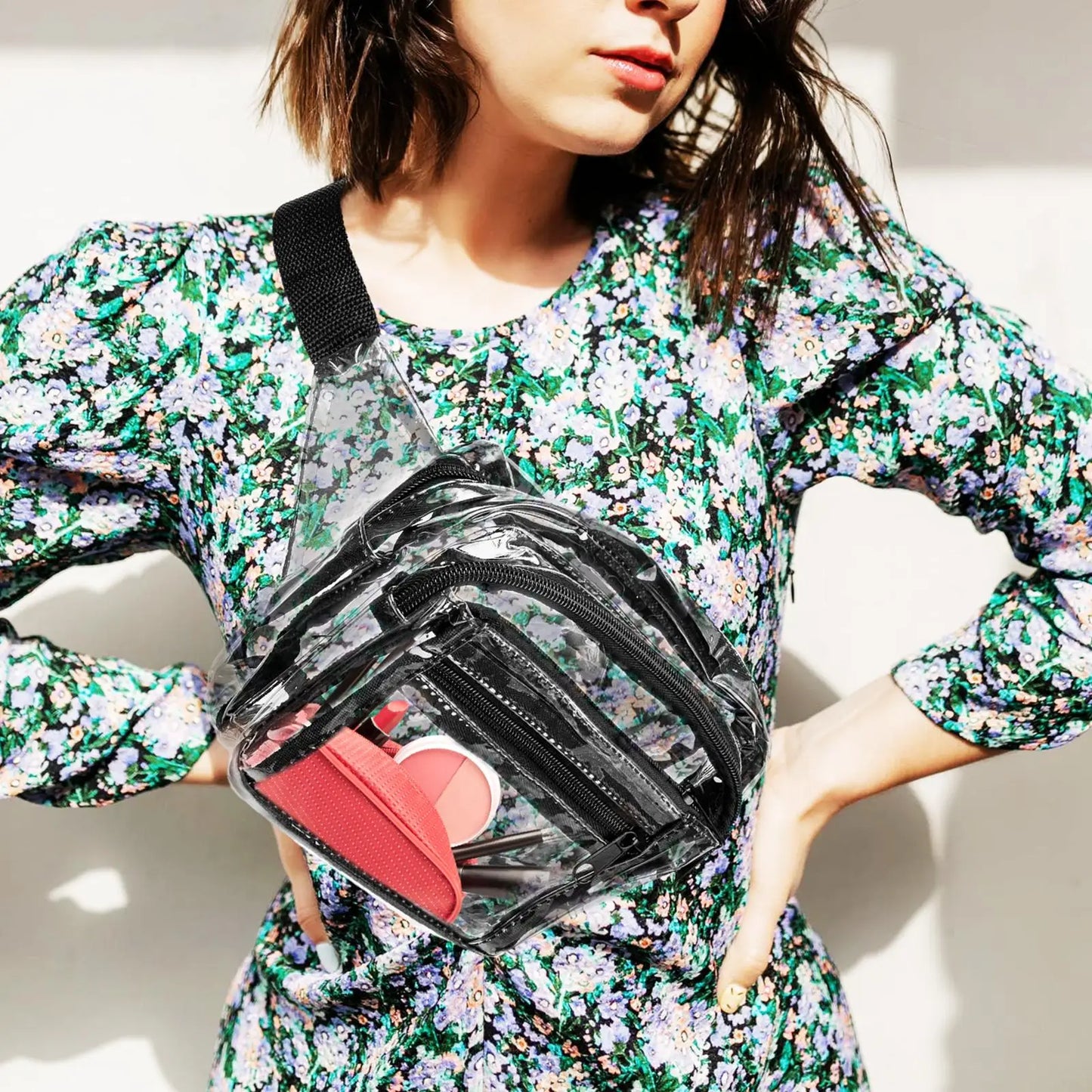 Sac banane plastique transparent