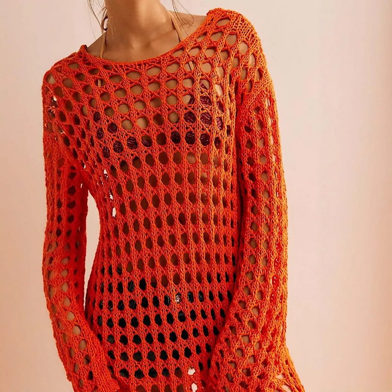 Robe pull transparente