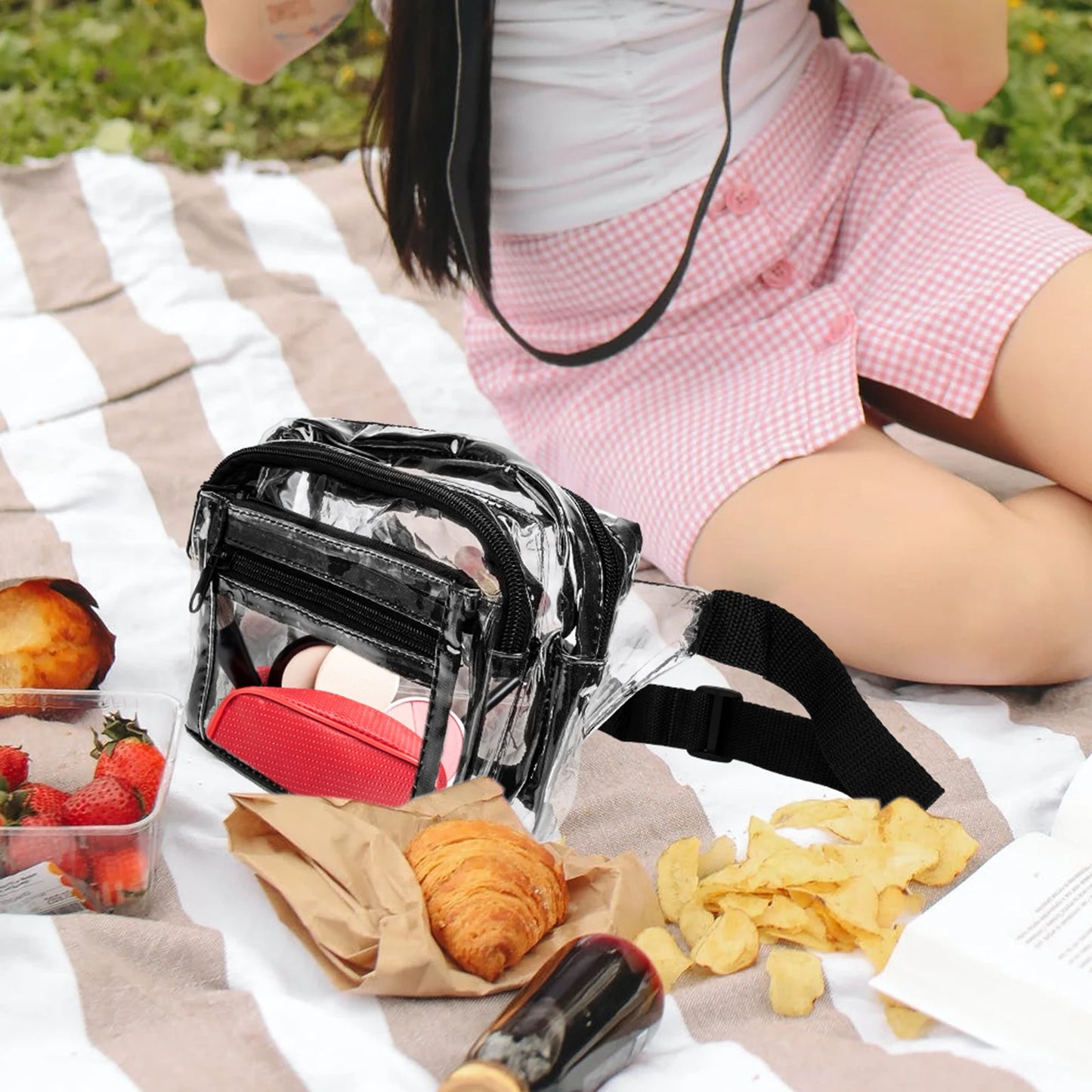 Sac banane plastique transparent