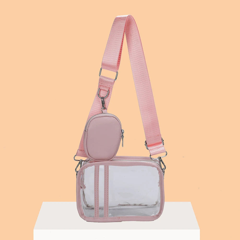 Sac Bandoulière Transparent Vert