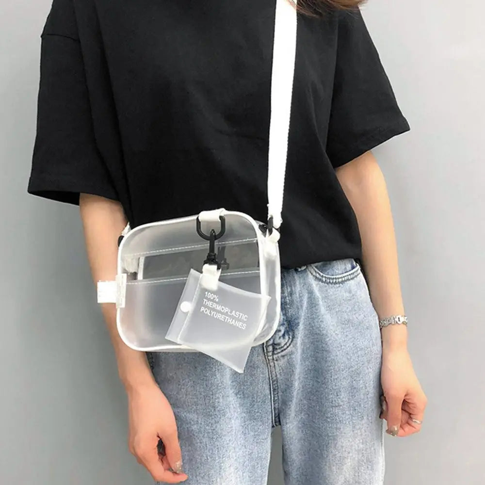 Petite Sacoche Transparente Blanche