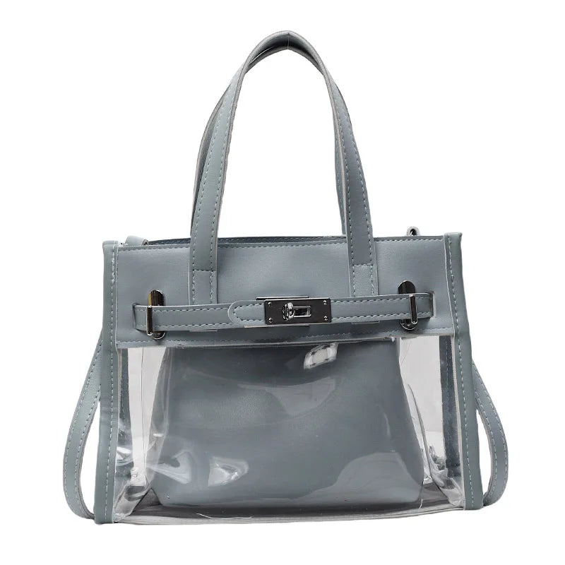 Sac Bandoulière Transparent Noir