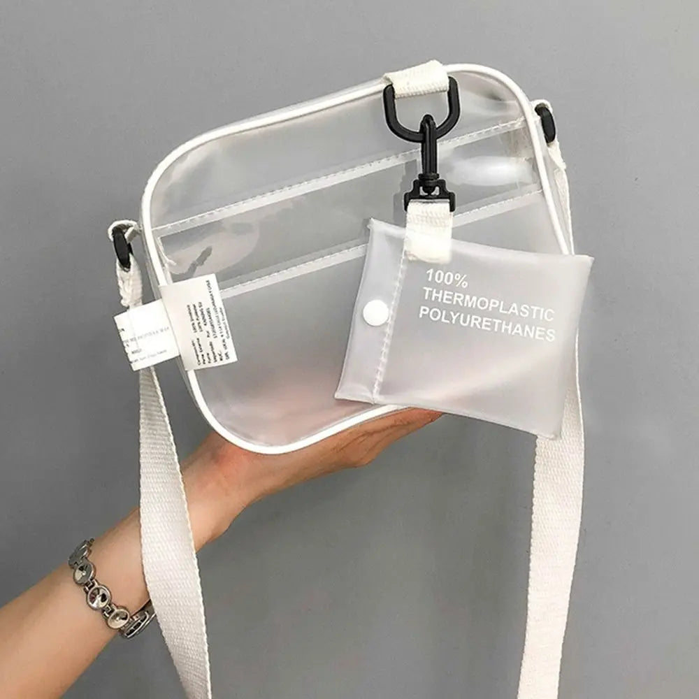 Petite Sacoche Transparente Blanche