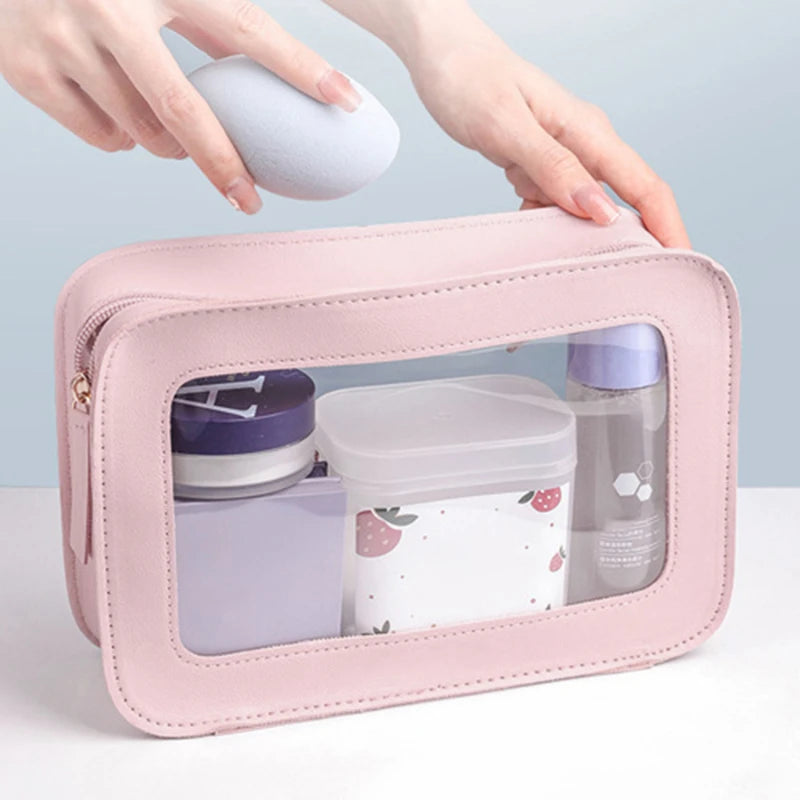 Trousse Transparente Rose
