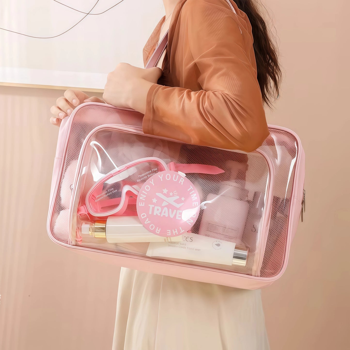 Trousse Toilette Transparente Grand Format