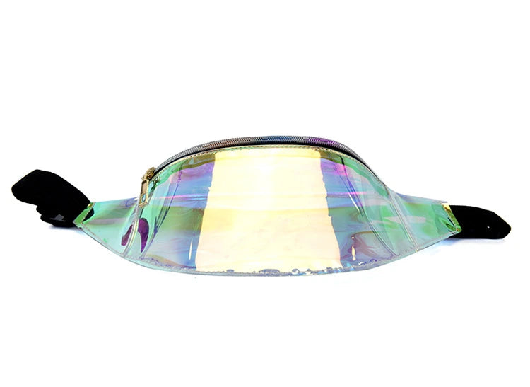 Sac banane transparent holographique