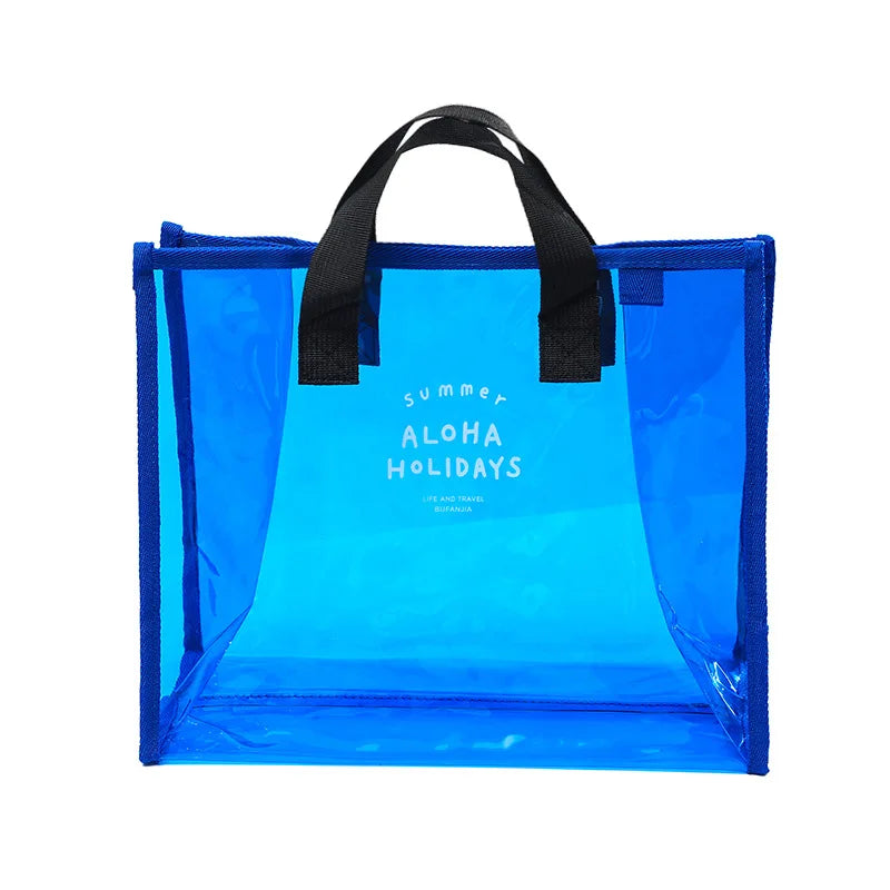 Sac de plage en pvc transparent