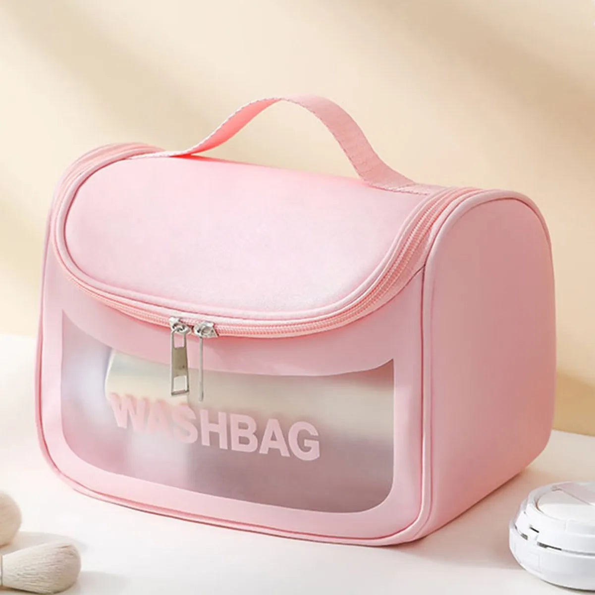 Trousse Transparente Couleur Jaune