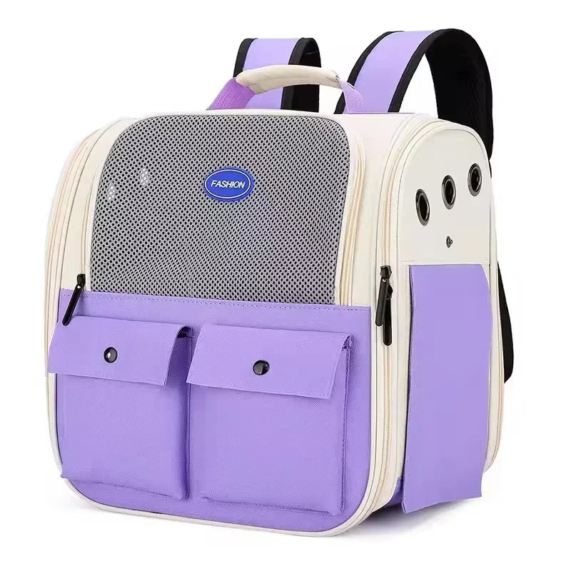 Panier de transport transparent pour chat