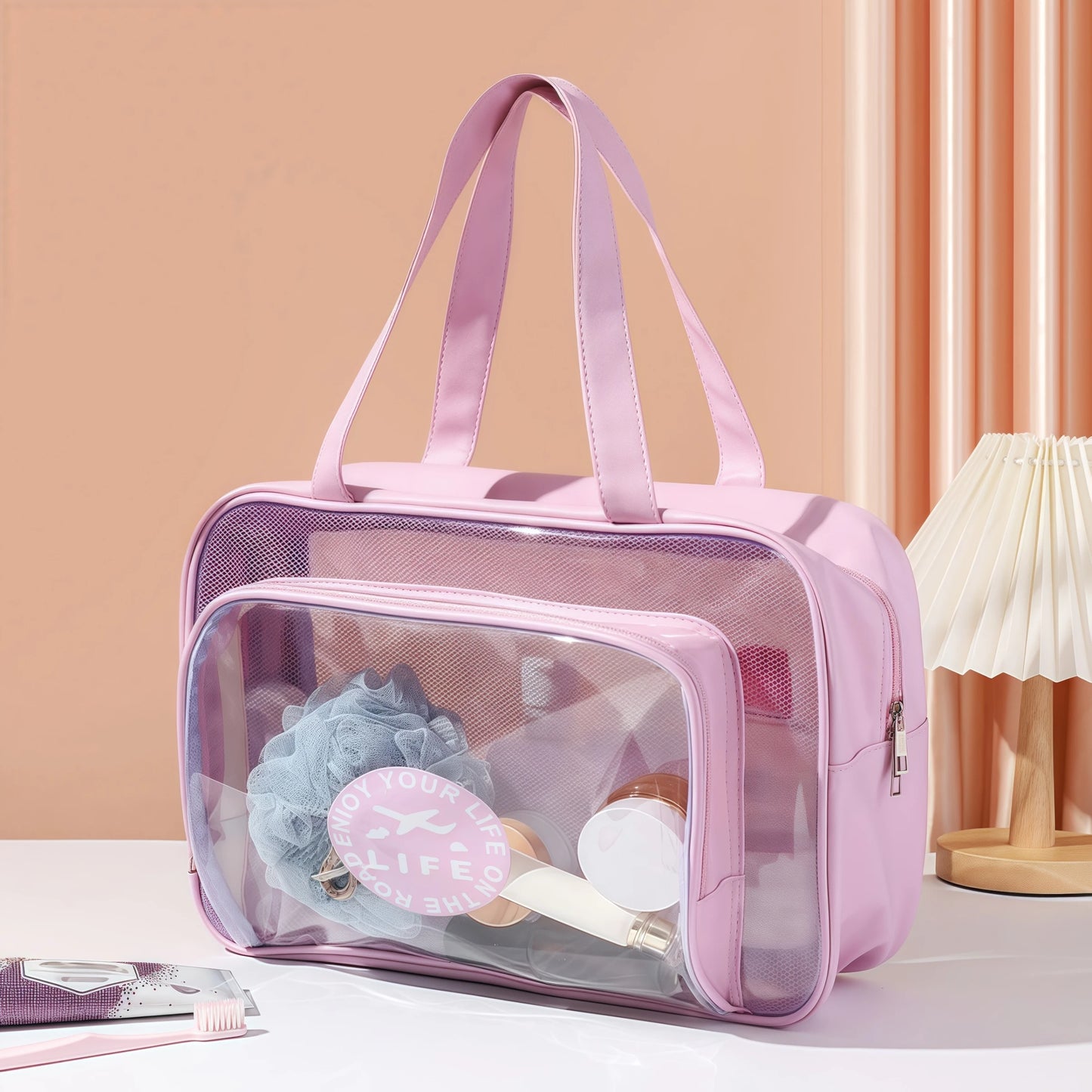 Trousse Toilette Transparente Grand Format
