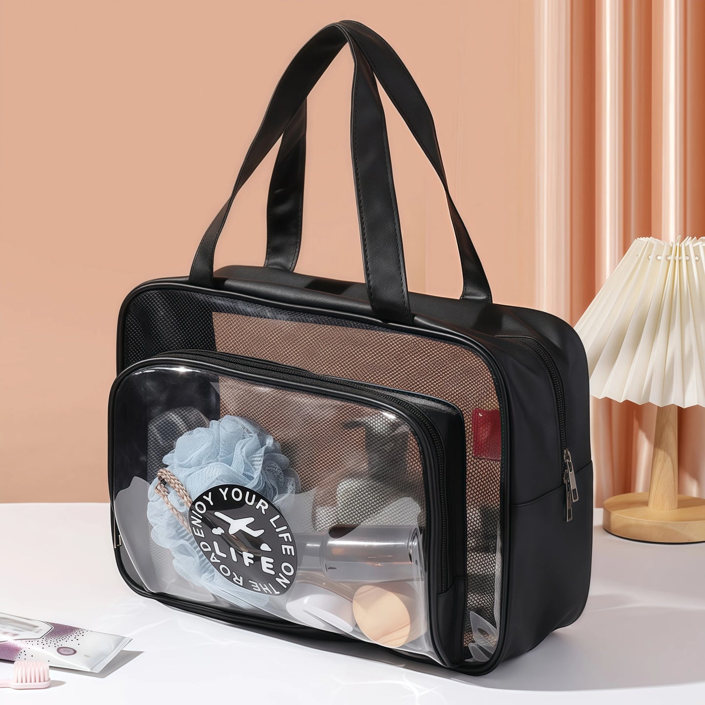 Trousse Toilette Transparente Grand Format