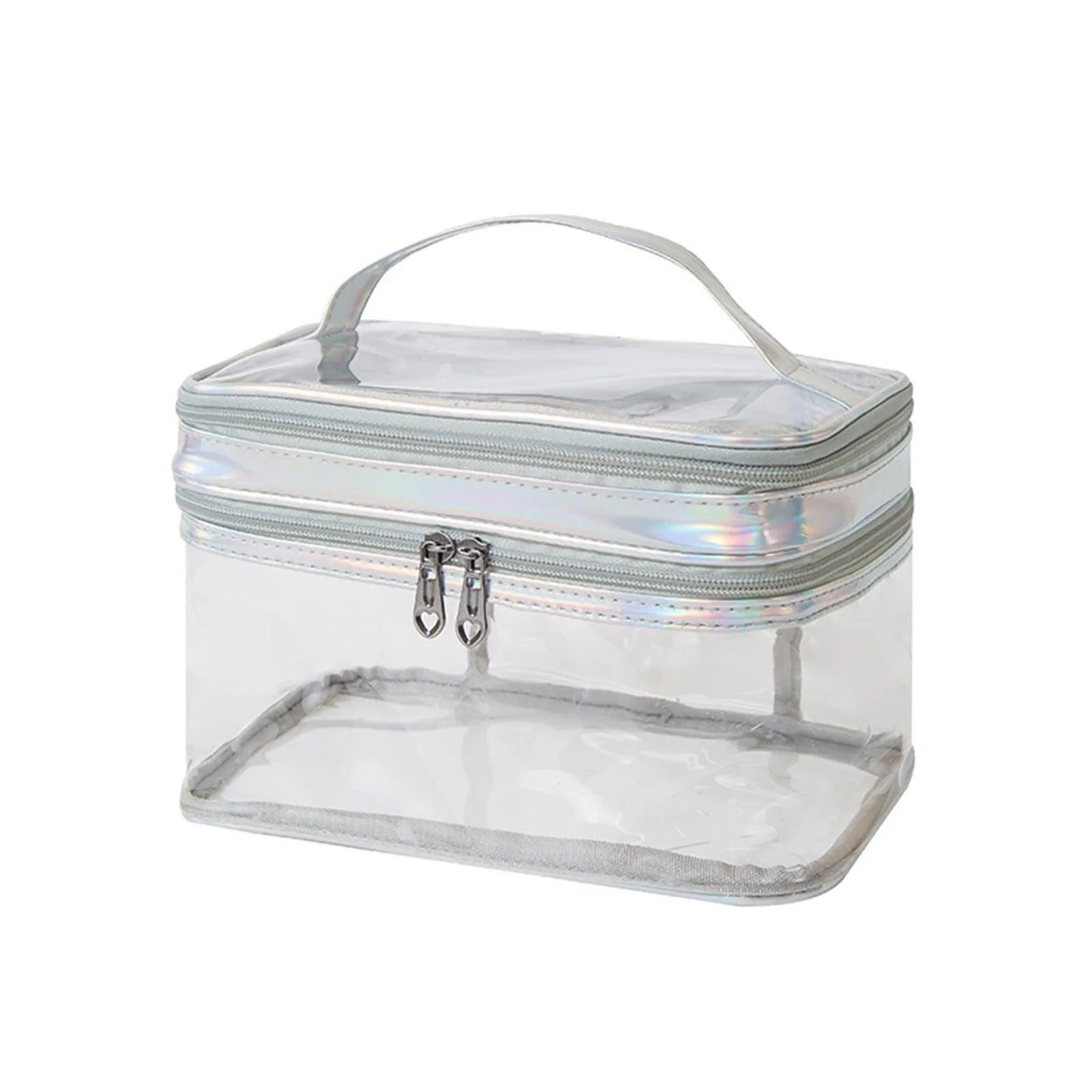 Grande Trousse De Toilette Transparente Rose