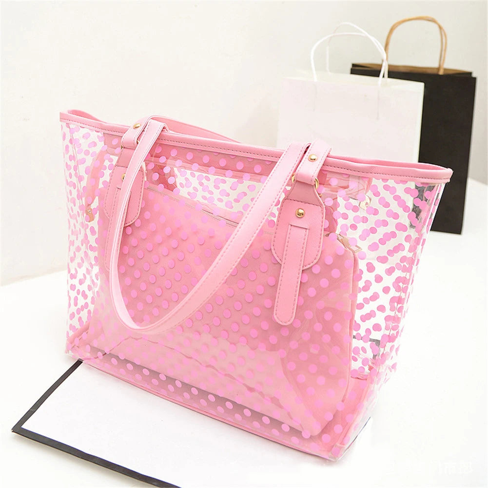 Sac de plage pvc transparent