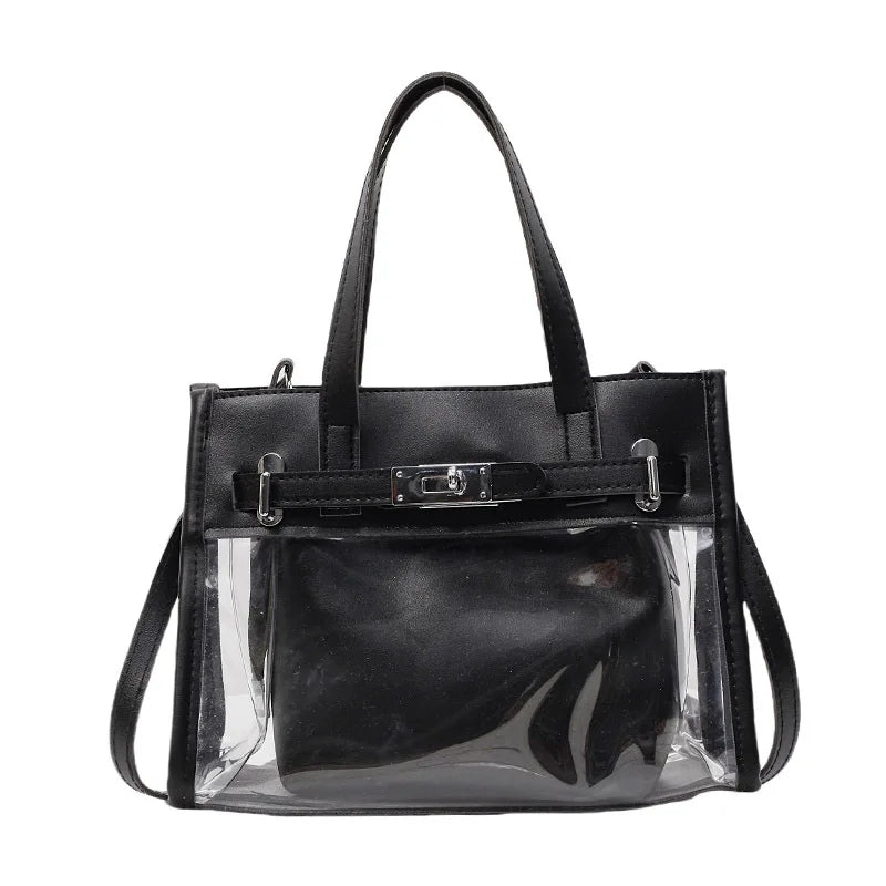 Sac Transparent Bandoulière Noir