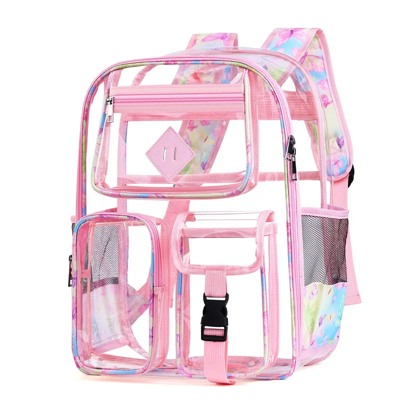 Sac a Dos En Plastique Transparent rose