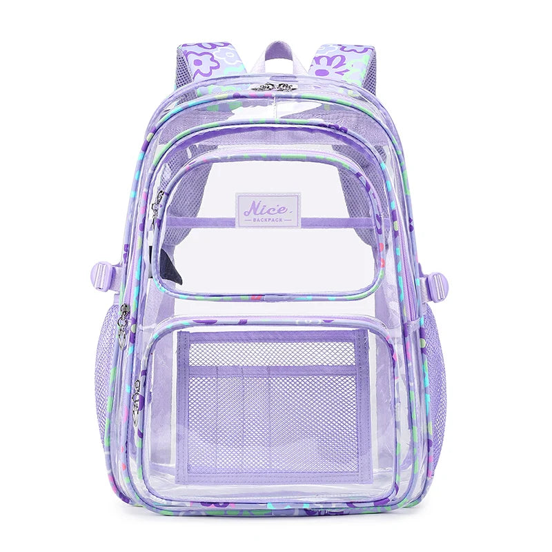 Sac a Dos PVC Transparent bleu