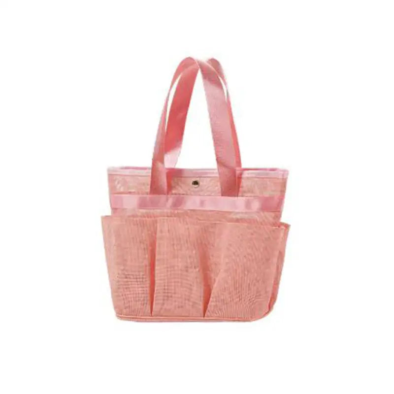 Sac de plage transparent rose