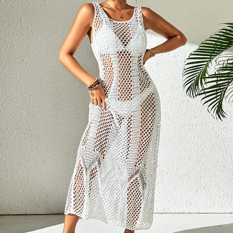 Robe Longue Blanche Transparente