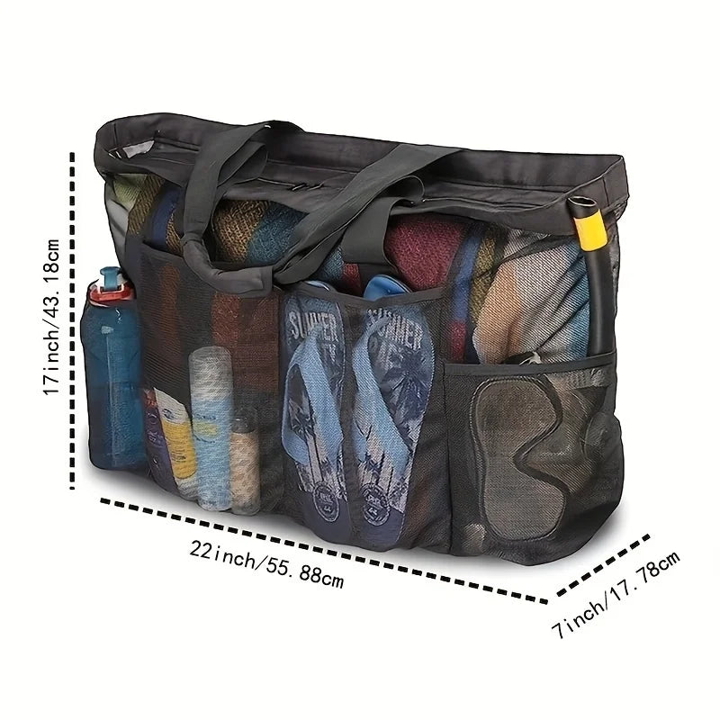 Grand sac de plage xxl transparent