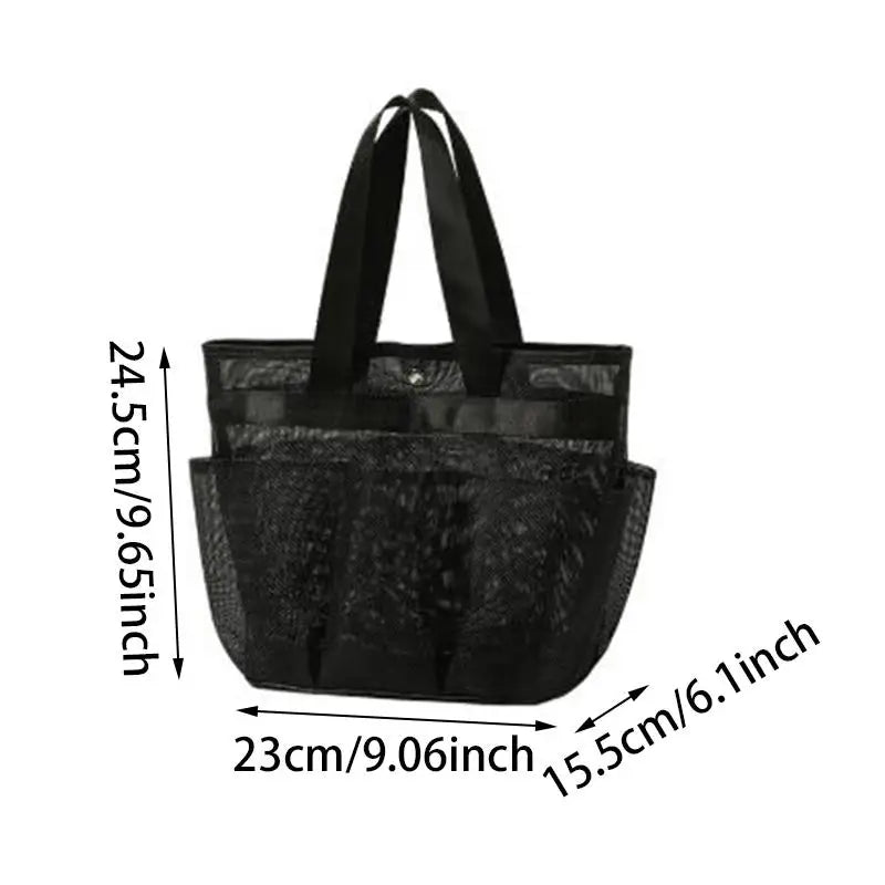 Sac de plage transparent rose