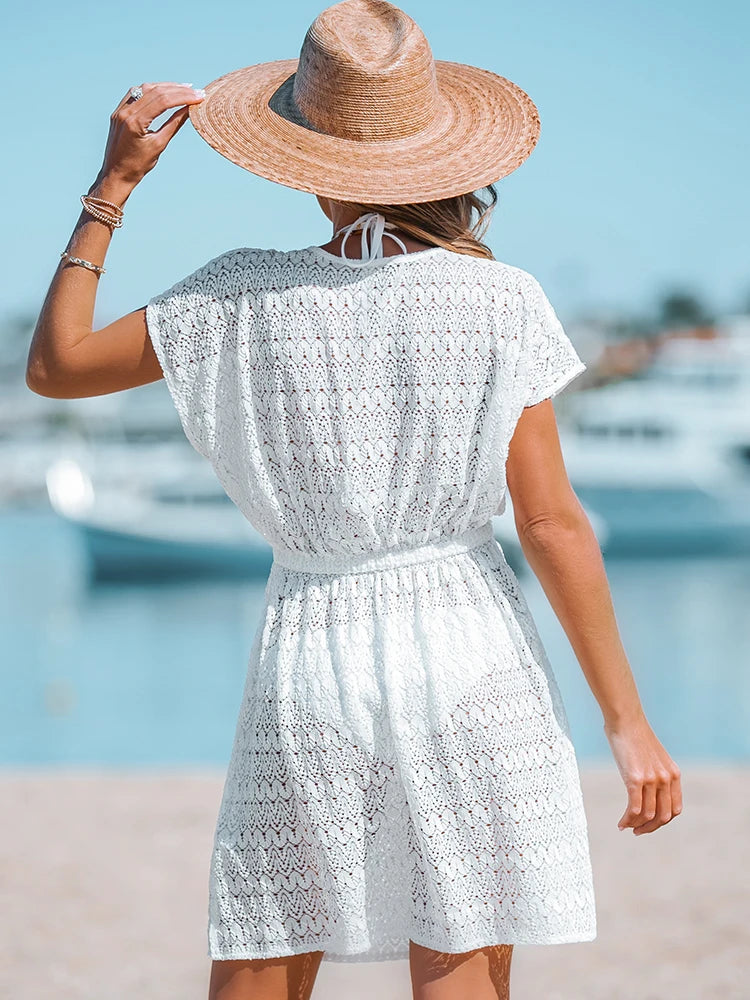 Mini Robe Blanche Transparente