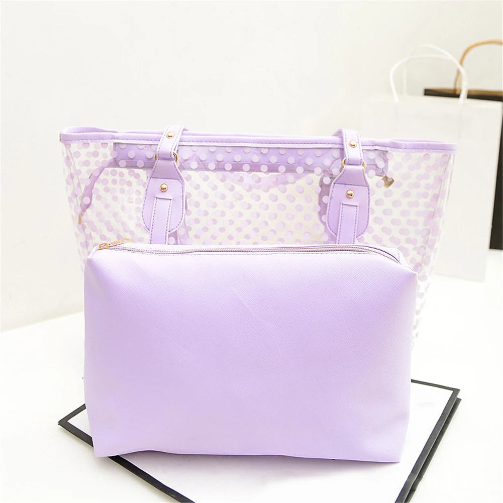 Sac de plage pvc transparent