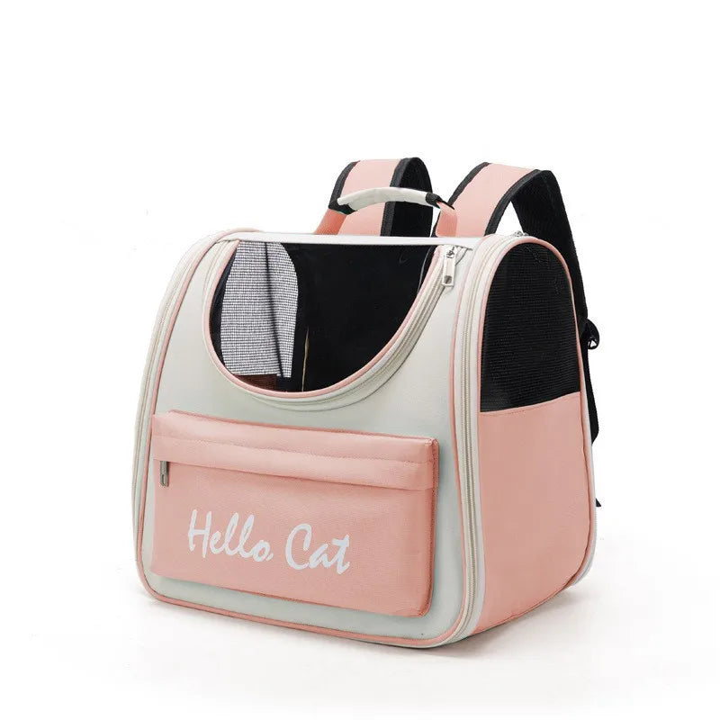 Panier de transport transparent pour chaton