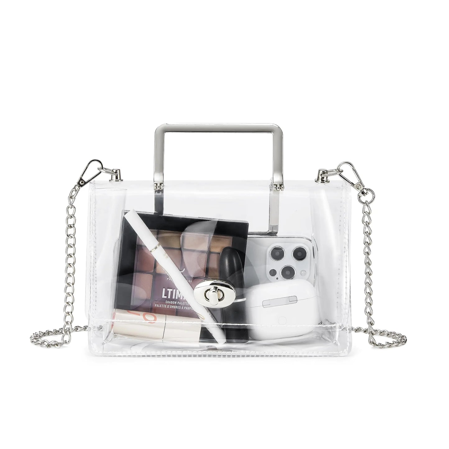 Sac Bandoulière Transparent Lance Dorée