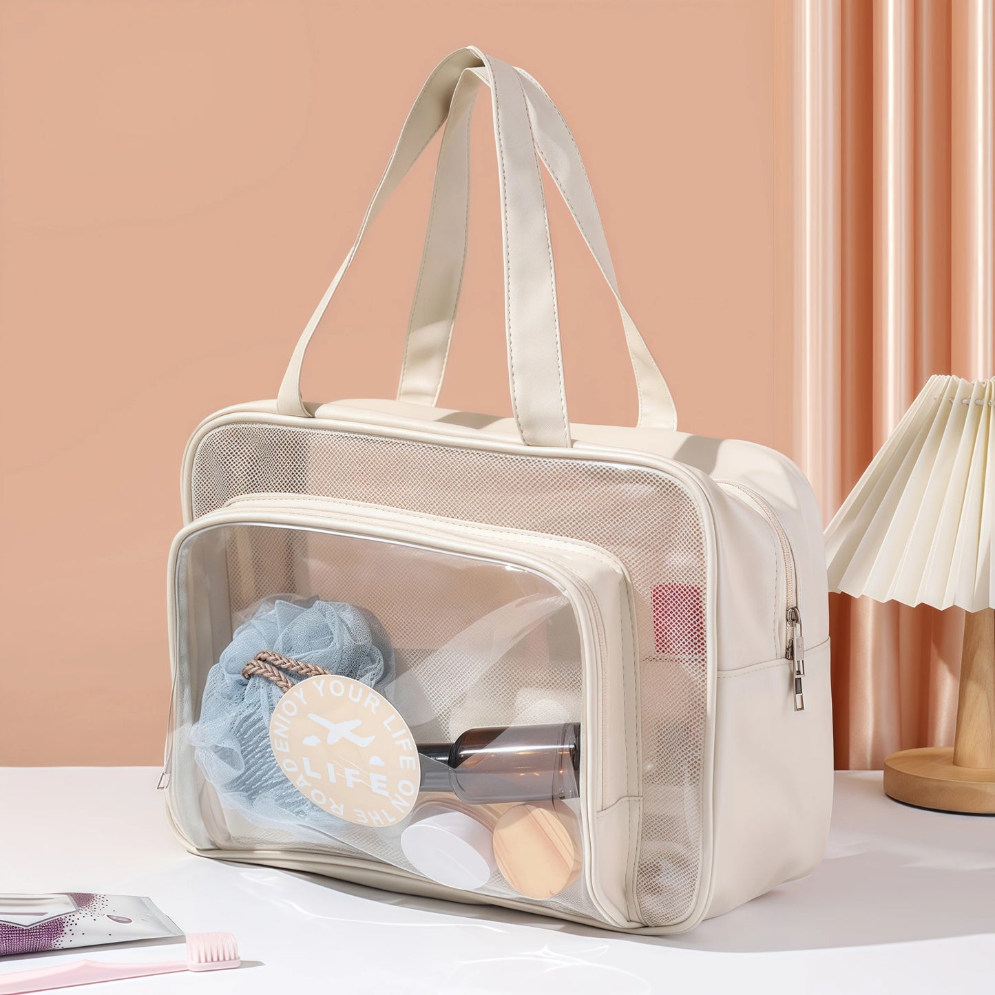 Trousse Toilette Transparente Grand Format
