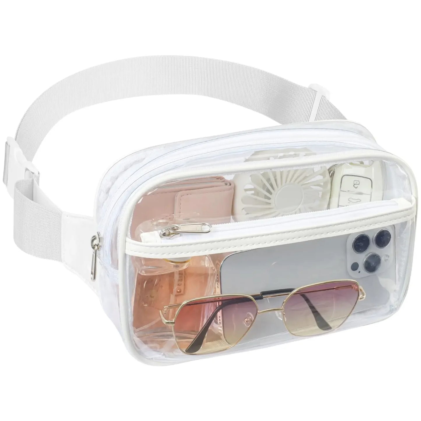 Sac banane femme transparent