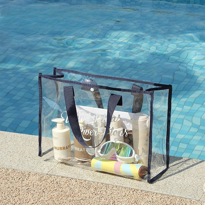 Sac de plage plastique transparent