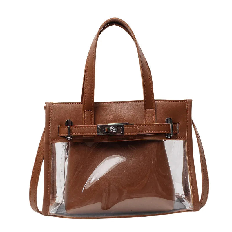 Sac Bandoulière Transparent Noir