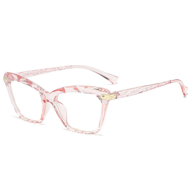 Lunette femme monture transparente