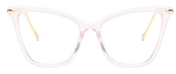 Lunette monture transparente rose