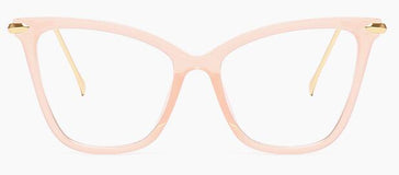 Lunette monture transparente rose