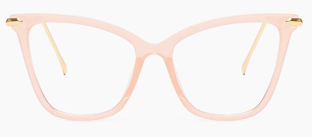 Lunette monture transparente rose