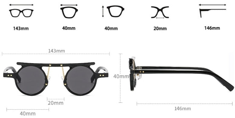 Lunette de soleil a monture transparente