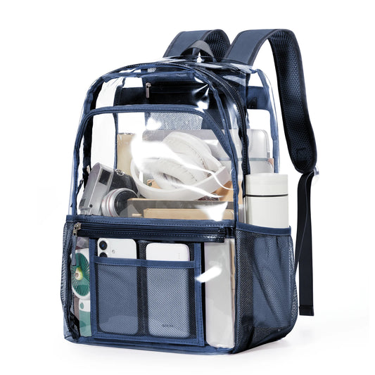 Grand Sac a Dos Transparent bleu