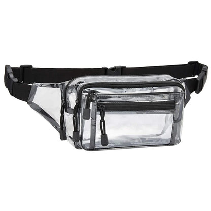 Sac banane transparent homme