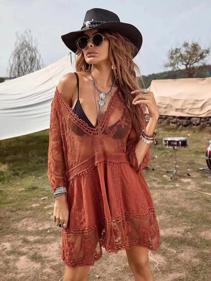 Robe Fleurie Transparente