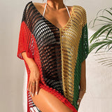 Robe de plage transparente couleur
