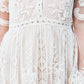 Robe Blanche Dentelle Transparente