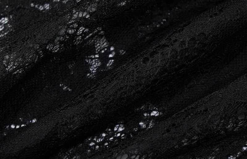 Robe transparente noire tulle