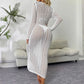 Robe transparente blanche