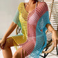 Robe plage transparente colorée