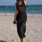 Robe Longue Semi Transparente